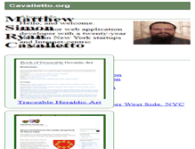 Tablet Screenshot of cavalletto.org